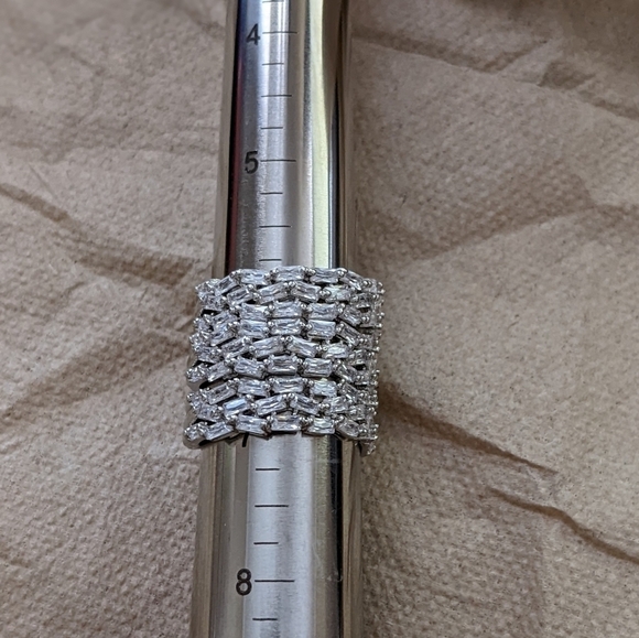 Elegant Crystal & Silver Rings (x4) - Picture 6 of 10